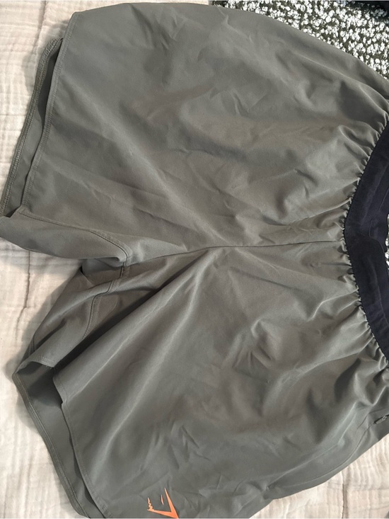 Gymshark Other - Gymshark Men’s Athletic Shorts - Olive Gray with Black Waistband
